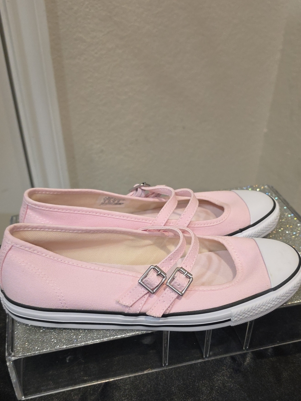 Converse All Star Dainty Mary Jane Sneakers- Sugar Berry/White - Picture 11 of 12